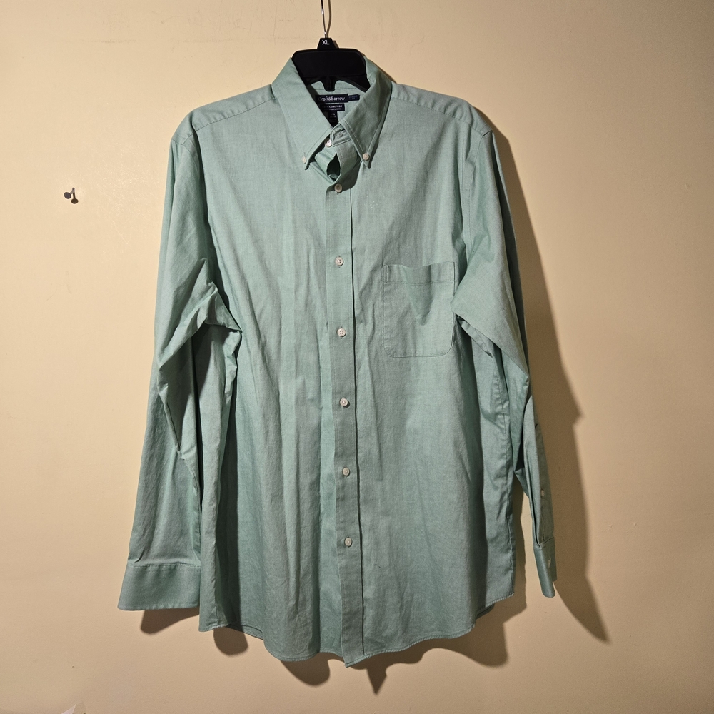Croft & Barrow Mint Green Casual Button-Down Shirt